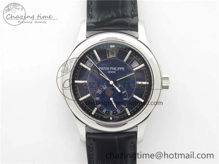 Annual Calendar Complications 5205R SS GRF Best Edition Blue Dial on Black leather strap A324