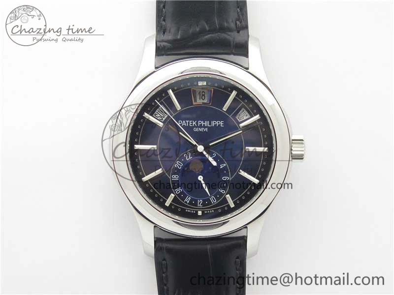 Annual Calendar Complications 5205R SS GRF Best Edition Blue Dial on Black leather strap A324
