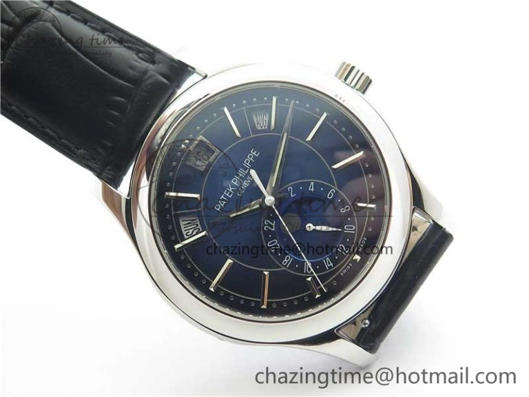 Annual Calendar Complications 5205R SS GRF Best Edition Blue Dial on Black leather strap A324