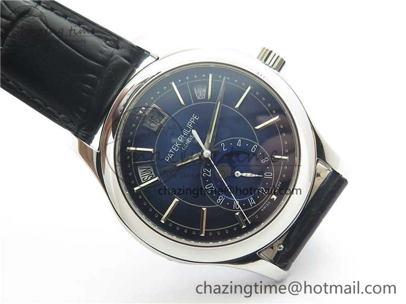 Annual Calendar Complications 5205R SS GRF Best Edition Blue Dial on Black leather strap A324