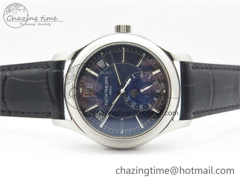 Annual Calendar Complications 5205R SS GRF Best Edition Blue Dial on Black leather strap A324