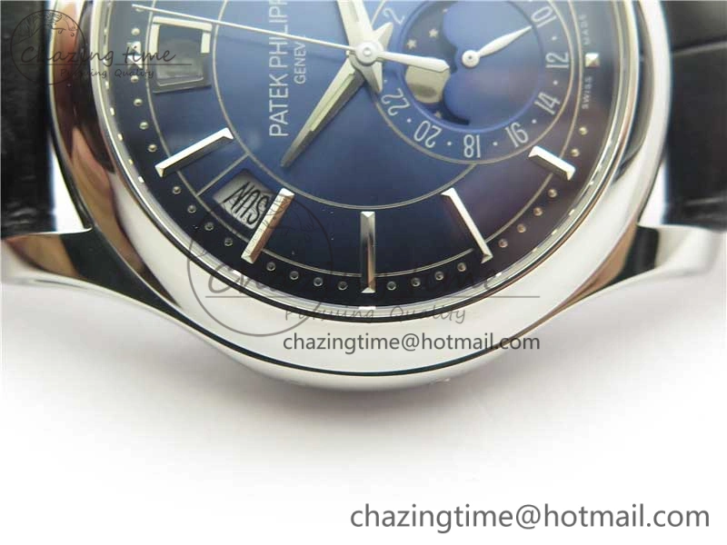 Annual Calendar Complications 5205R SS GRF Best Edition Blue Dial on Black leather strap A324