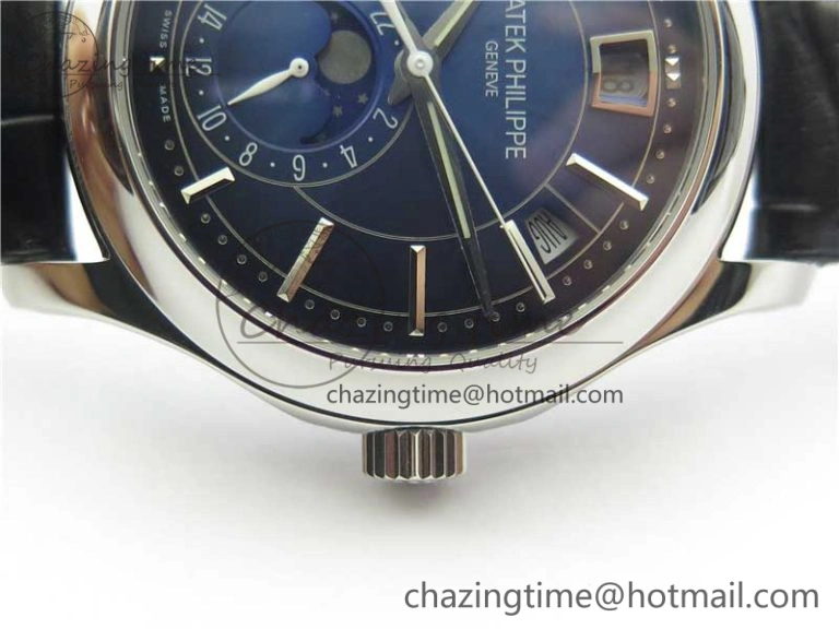 Annual Calendar Complications 5205R SS GRF Best Edition Blue Dial on Black leather strap A324