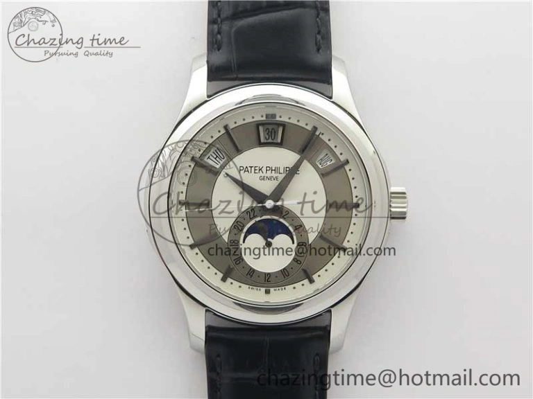 Annual Calendar Complications 5205R SS GRF Best Edition White dial on Black leather strap A324