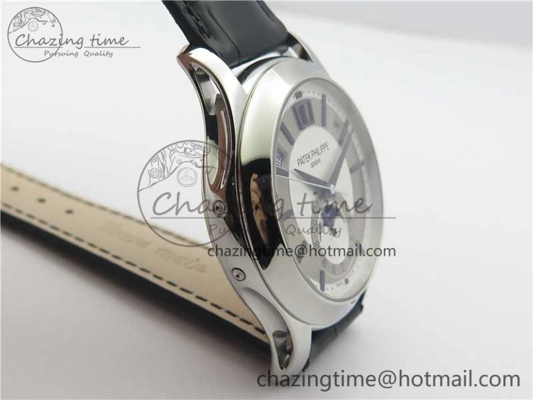 Annual Calendar Complications 5205R SS GRF Best Edition White dial on Black leather strap A324