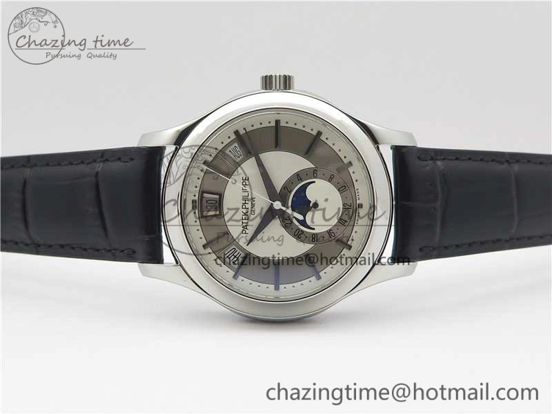 Annual Calendar Complications 5205R SS GRF Best Edition White dial on Black leather strap A324
