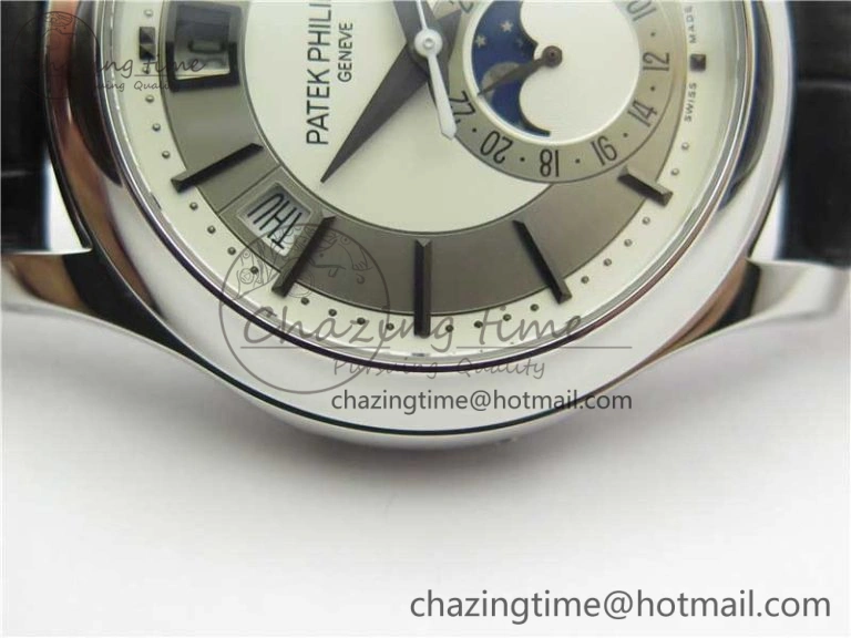 Annual Calendar Complications 5205R SS GRF Best Edition White dial on Black leather strap A324