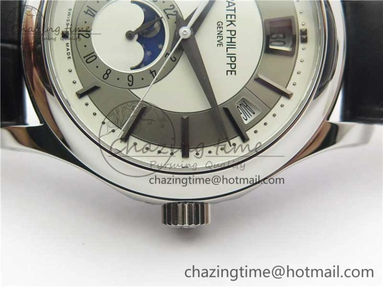 Annual Calendar Complications 5205R SS GRF Best Edition White dial on Black leather strap A324