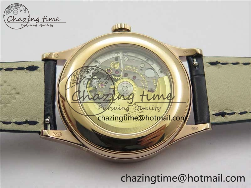 Annual Calendar Complications 5396 RG GRF Best Edition Blue Dial T Crystal Markers on Leather Strap A324