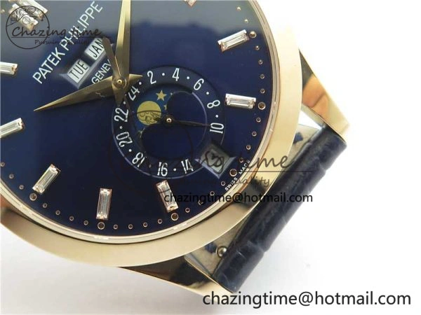 Annual Calendar Complications 5396 RG GRF Best Edition Blue Dial T Crystal Markers on Leather Strap A324
