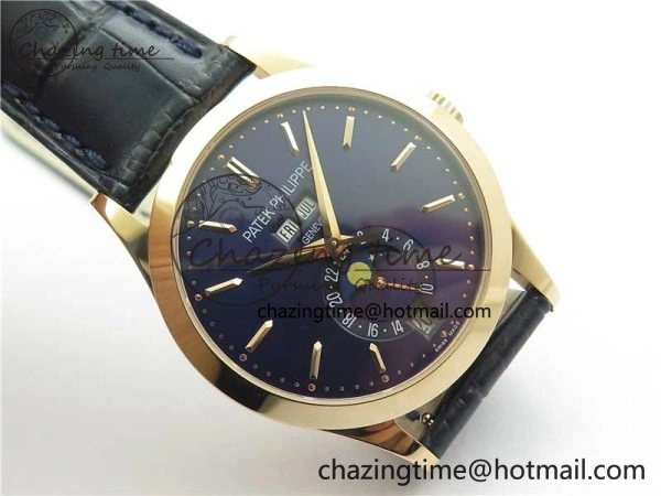 Annual Calendar Complications 5396 RG GRF Best Edition Blue Dial on Leather Strap A324