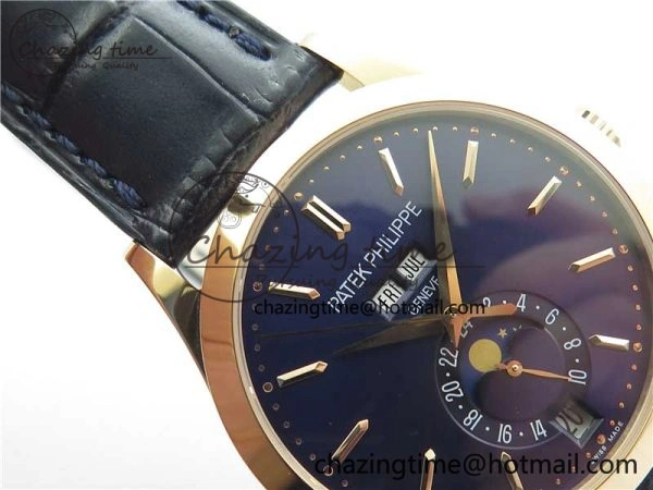 Annual Calendar Complications 5396 RG GRF Best Edition Blue Dial on Leather Strap A324