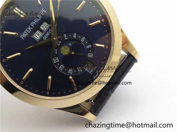 Annual Calendar Complications 5396 RG GRF Best Edition Blue Dial on Leather Strap A324