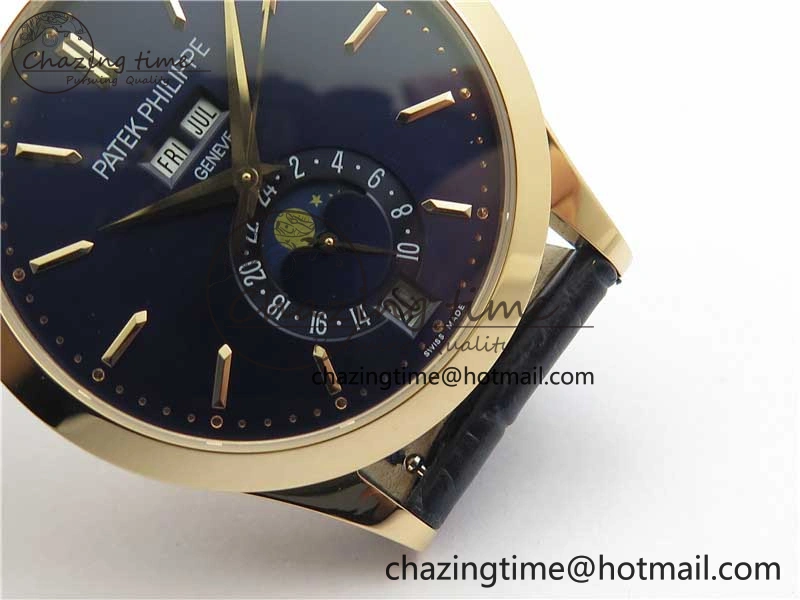 Annual Calendar Complications 5396 RG GRF Best Edition Blue Dial on Leather Strap A324