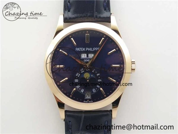Annual Calendar Complications 5396 RG GRF Best Edition Blue Dial on Leather Strap A324