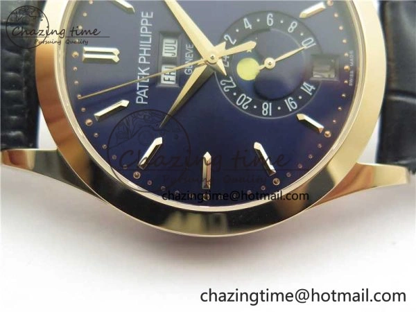 Annual Calendar Complications 5396 RG GRF Best Edition Blue Dial on Leather Strap A324