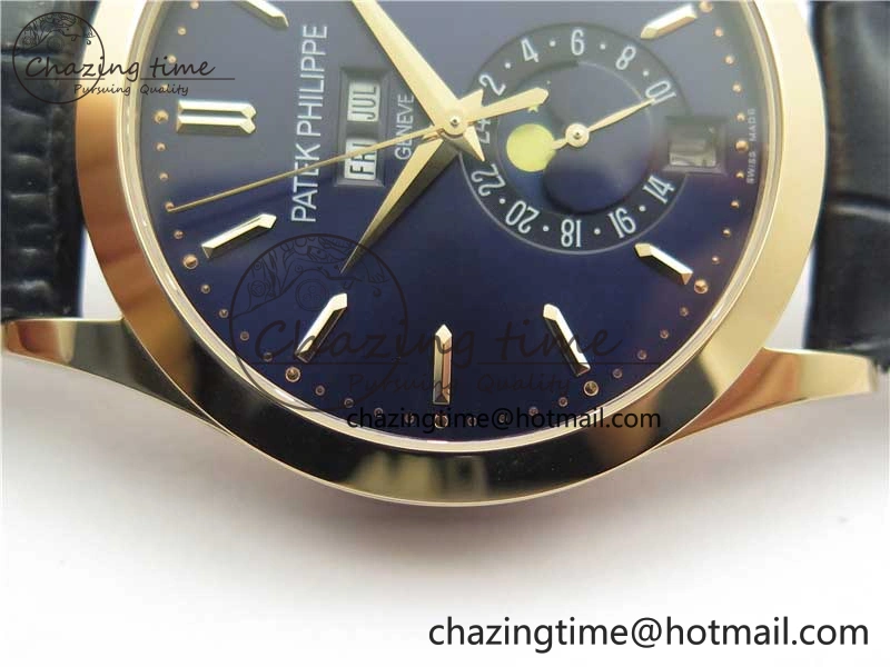 Annual Calendar Complications 5396 RG GRF Best Edition Blue Dial on Leather Strap A324