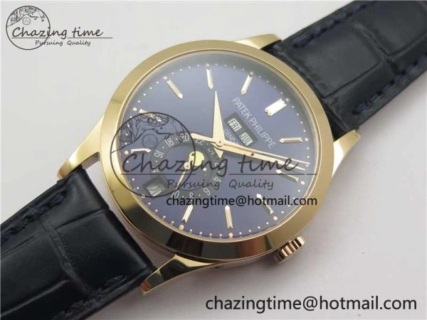 Annual Calendar Complications 5396 RG GRF Best Edition Blue Dial on Leather Strap A324