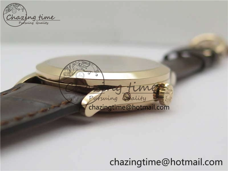 Annual Calendar Complications 5396 RG GRF Best Edition White Dial Numbers Markers on Leather Strap A324