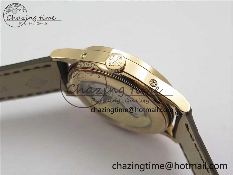 Annual Calendar Complications 5396 RG GRF Best Edition White Dial Numbers Markers on Leather Strap A324