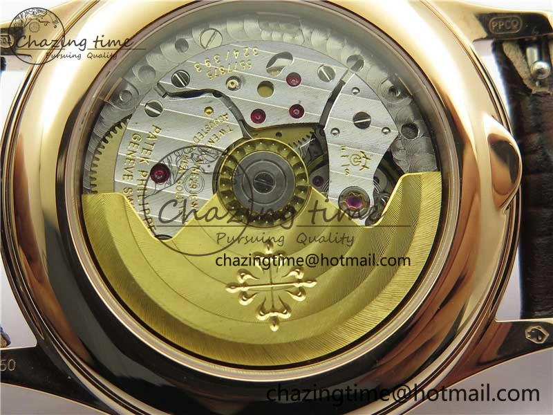 Annual Calendar Complications 5396 RG GRF Best Edition White Dial Numbers Markers on Leather Strap A324