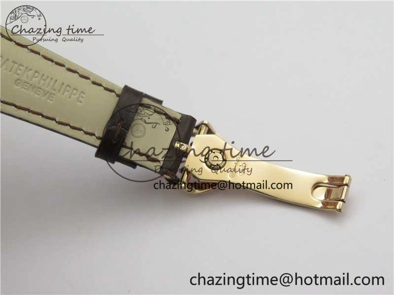 Annual Calendar Complications 5396 RG GRF Best Edition White Dial Numbers Markers on Leather Strap A324