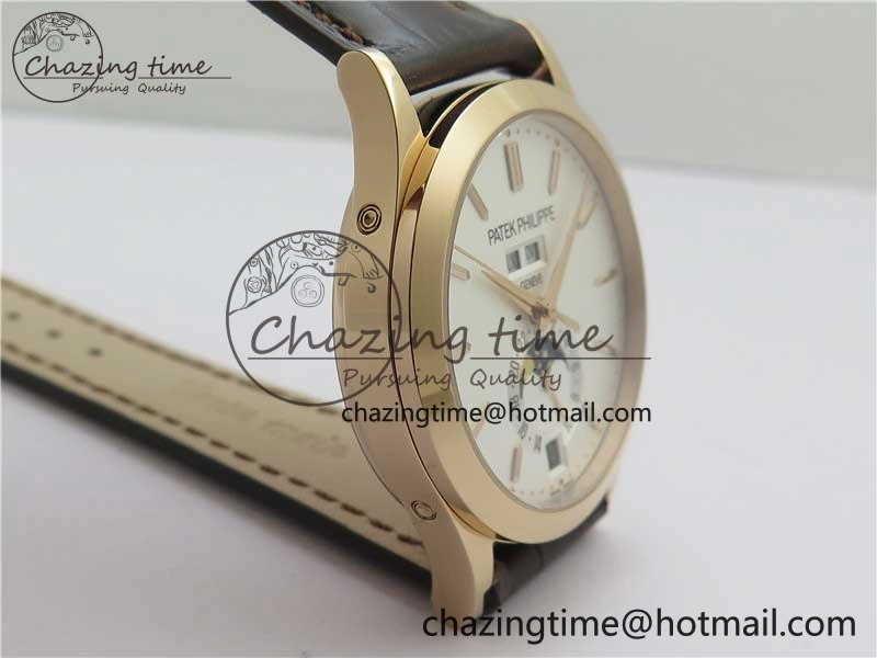 Annual Calendar Complications 5396 RG GRF Best Edition White Dial on Leather strap A324