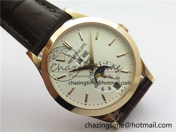 Annual Calendar Complications 5396 RG GRF Best Edition White Dial on Leather strap A324