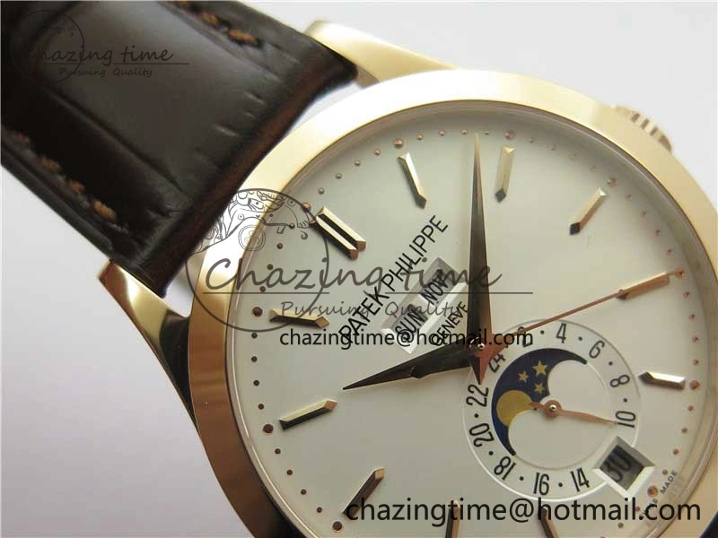 Annual Calendar Complications 5396 RG GRF Best Edition White Dial on Leather strap A324