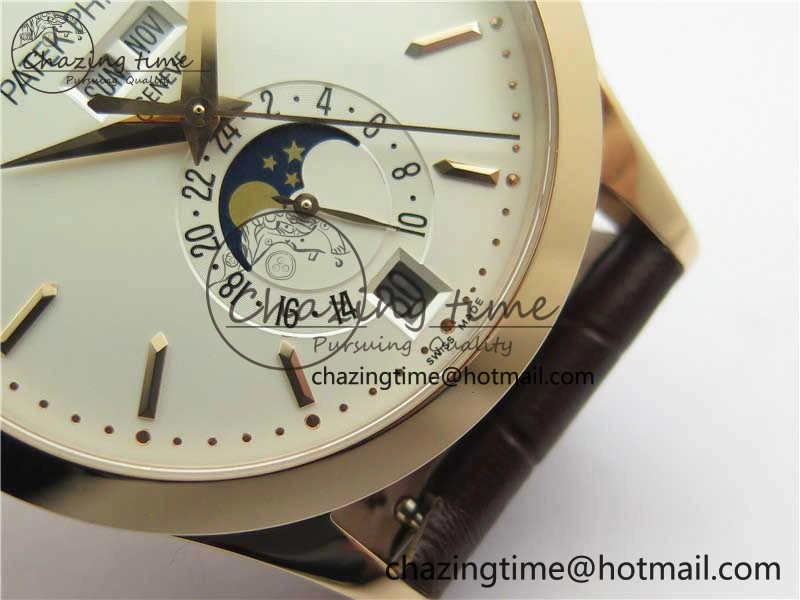 Annual Calendar Complications 5396 RG GRF Best Edition White Dial on Leather strap A324