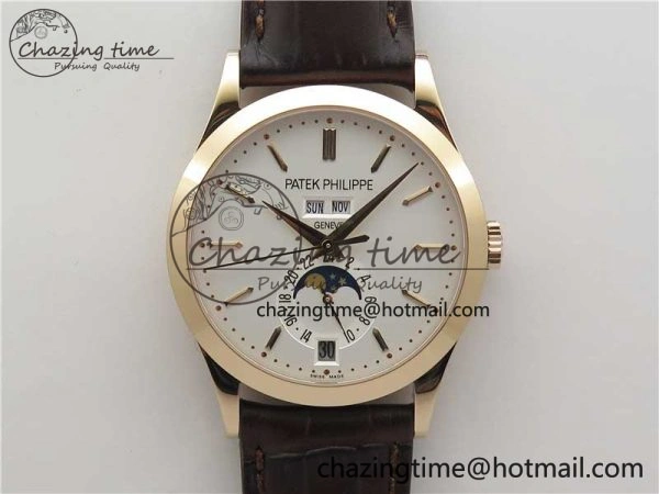 Annual Calendar Complications 5396 RG GRF Best Edition White Dial on Leather strap A324