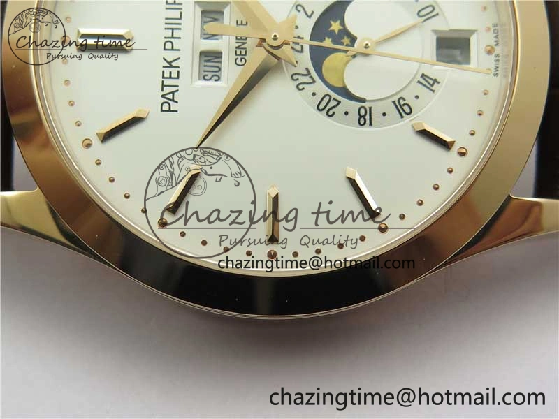 Annual Calendar Complications 5396 RG GRF Best Edition White Dial on Leather strap A324