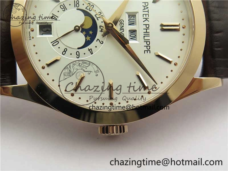 Annual Calendar Complications 5396 RG GRF Best Edition White Dial on Leather strap A324