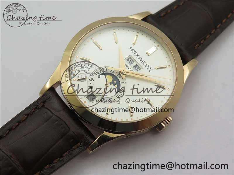 Annual Calendar Complications 5396 RG GRF Best Edition White Dial on Leather strap A324