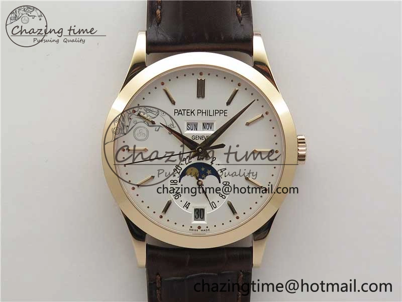Annual Calendar Complications 5396 RG GRF Best Edition White Dial on Leather strap A324