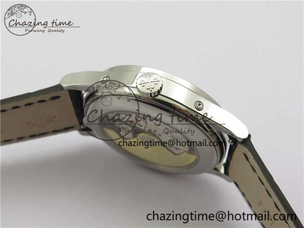 Annual Calendar Complications 5396 SS GRF Best Edition Gray Dial on Leather Strap A324