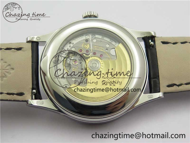 Annual Calendar Complications 5396 SS GRF Best Edition Gray Dial on Leather Strap A324