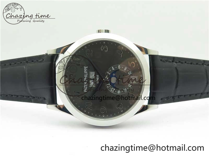 Annual Calendar Complications 5396 SS GRF Best Edition Gray Dial on Leather Strap A324