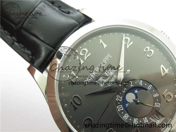 Annual Calendar Complications 5396 SS GRF Best Edition Gray Dial on Leather Strap A324