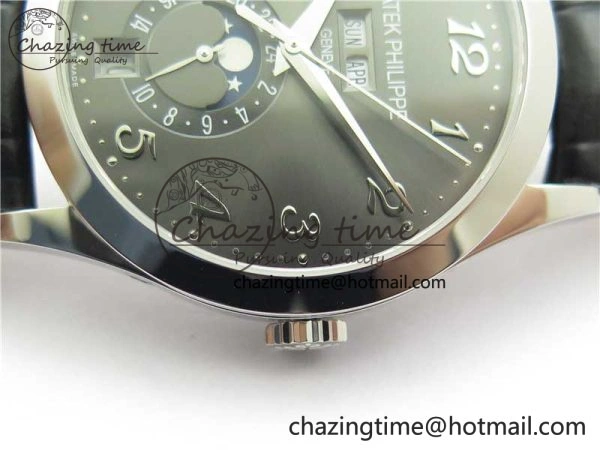 Annual Calendar Complications 5396 SS GRF Best Edition Gray Dial on Leather Strap A324