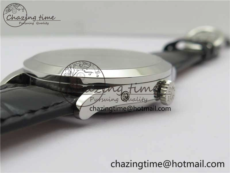 Annual Calendar Complications 5396 SS GRF Best Edition White Dial Blue Markers on Leather Strap A324