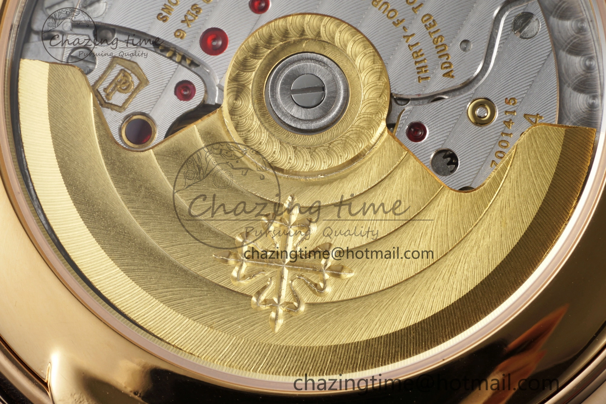 Annual Calendar Moonphase 5396 RG ZF 1:1 Best Edition Blue Crystal Dial on Blue Leather Strap A324