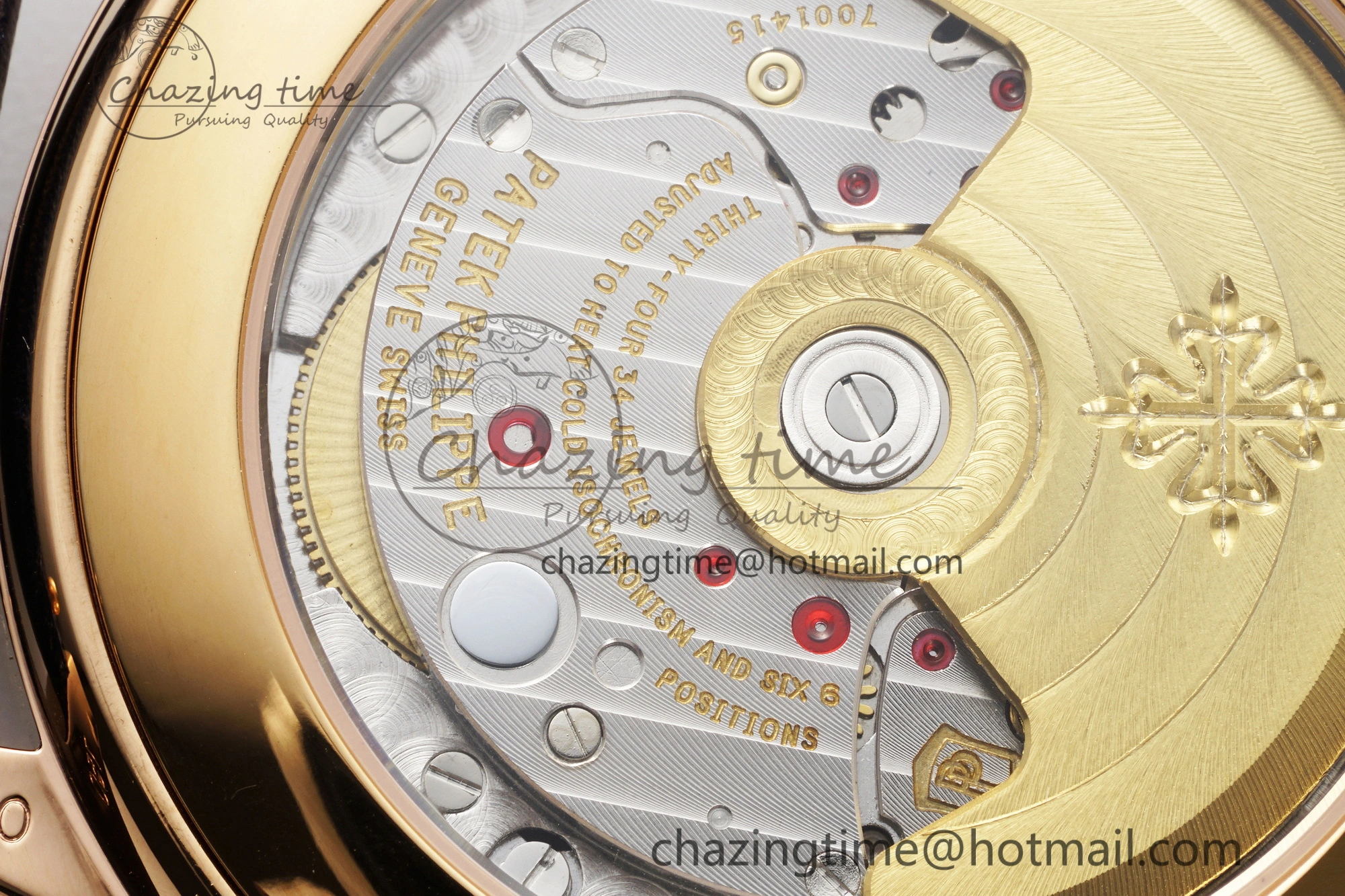Annual Calendar Moonphase 5396 RG ZF 1:1 Best Edition Blue Crystal Dial on Blue Leather Strap A324