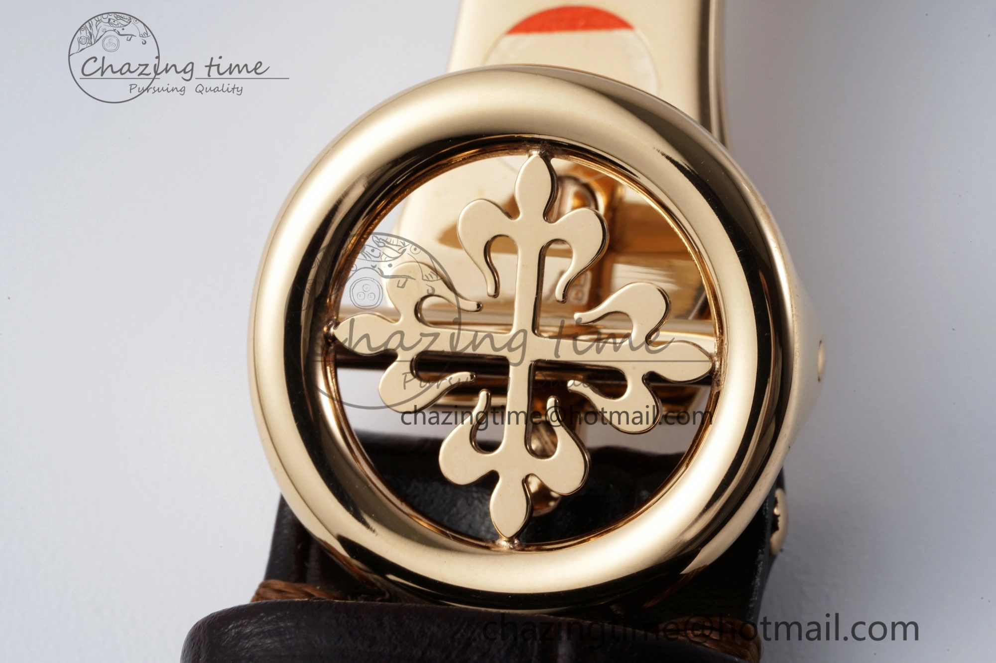 Annual Calendar Moonphase 5396 RG ZF 1:1 Best Edition White Blue Dial on Brown Leather Strap A324