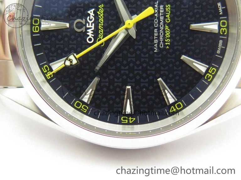 Aqua Terra 15007 Gauss “Spectre” VSF 1:1 Best Edition Blue Textured Dial on SS Bracelet A8507 Super Clone V2 (Free Nylon Strap)