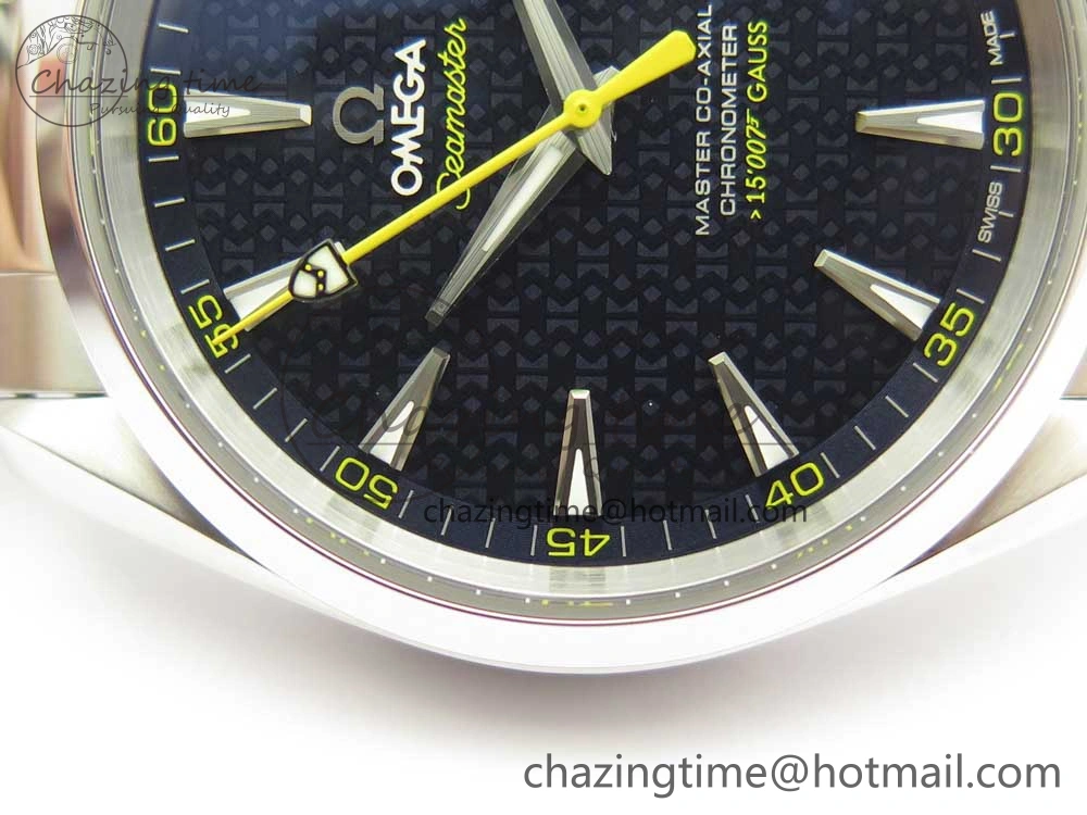 Aqua Terra 15007 Gauss “Spectre” VSF 1:1 Best Edition Blue Textured Dial on SS Bracelet A8507 Super Clone V2 (Free Nylon Strap)