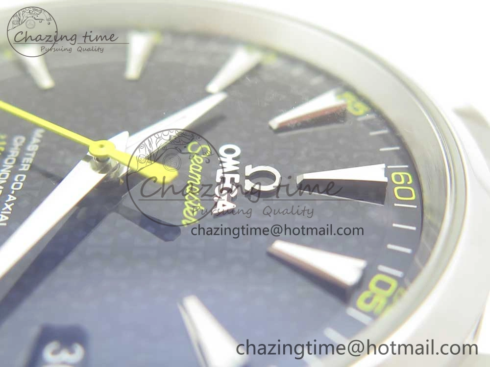 Aqua Terra 15007 Gauss “Spectre” VSF 1:1 Best Edition Blue Textured Dial on SS Bracelet A8507 Super Clone V2 (Free Nylon Strap)