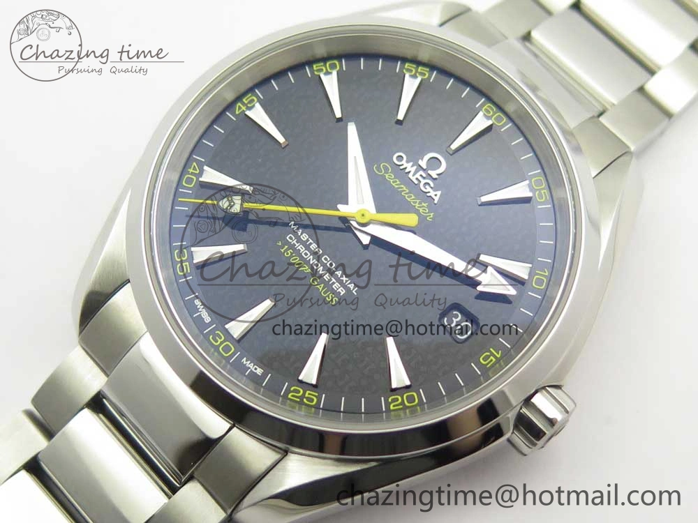 Aqua Terra 15007 Gauss “Spectre” VSF 1:1 Best Edition Blue Textured Dial on SS Bracelet A8507 Super Clone V2 (Free Nylon Strap)