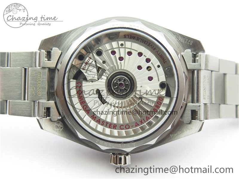 Aqua Terra 150M 34mm Ladies SS VSF 1:1 Best Edition Blue Wave Dial on SS Bracelet A8800