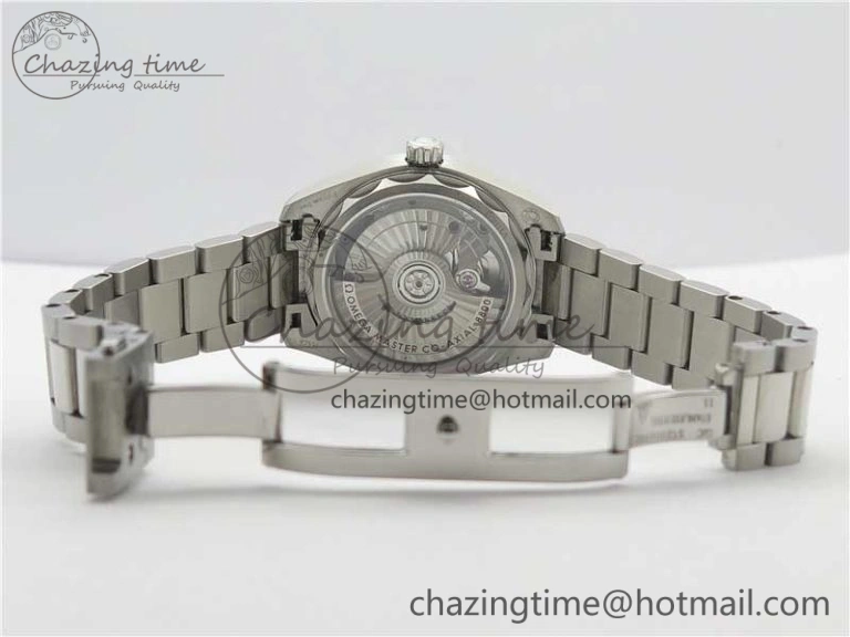Aqua Terra 150M 34mm Ladies SS VSF 1:1 Best Edition Blue Wave Dial on SS Bracelet A8800